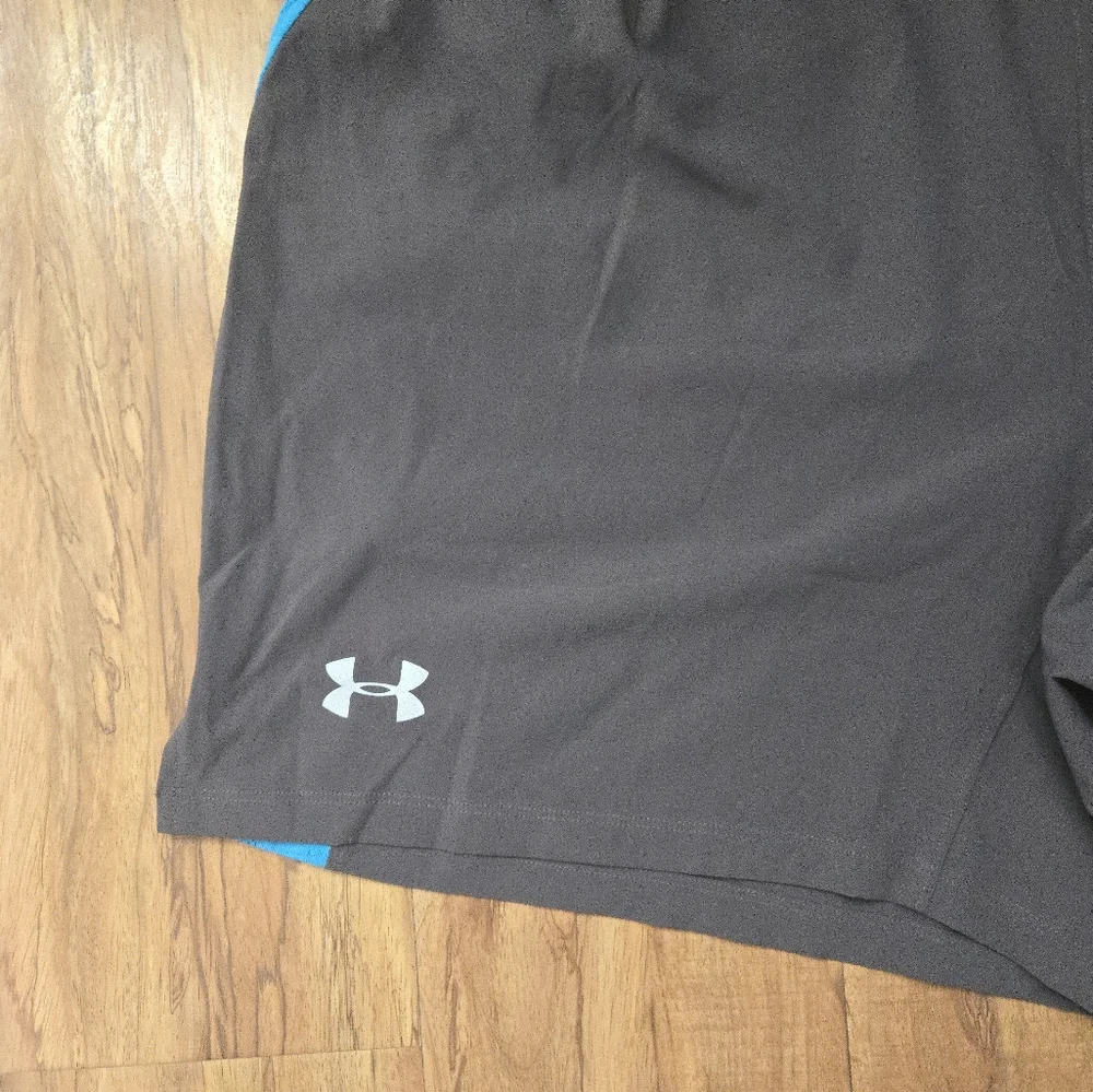 Under Armour Heatgear Athletic Shorts Men 3XL Grey Blue NWT 092025 - Picture 2 of 7